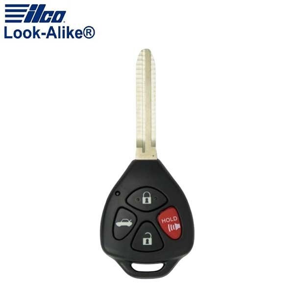LAL RHK-TOY-4BG2 TOYOTA CAMRY 4 BUTTON REMOTE HEAD KEY (G TRANSP.)